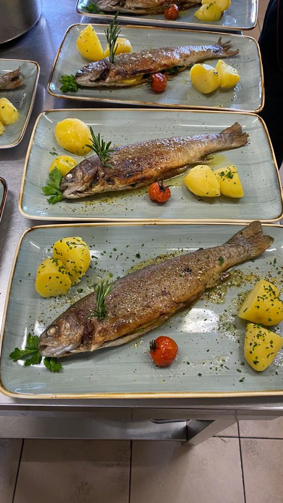 Fischgericht des Restaurant Ratsch'n
